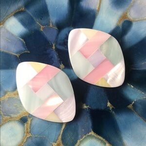 Avon Pastel Mosaic Earrings